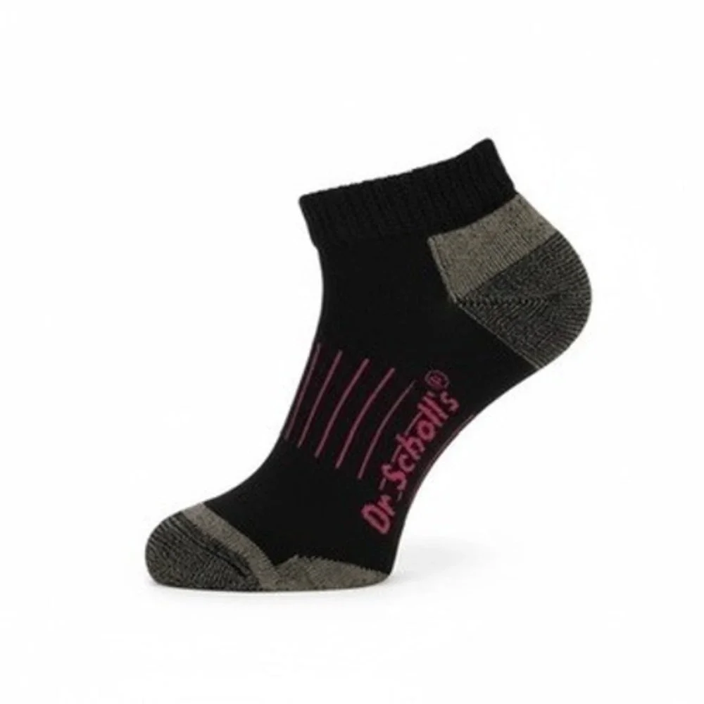 Dr. Scholls Athletic Padded Socks 10-13 Black Anti-Blister Fitness 3 Pack